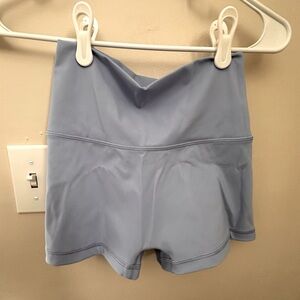 Baby blue Aerie Offline biker shorts